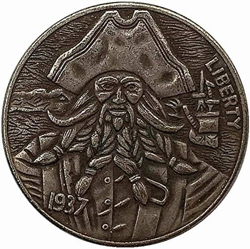 1937 Блуждающая Монета Брада на Стареца Антични Мед Старата Сребърна Възпоменателна Медал на са подбрани Монета