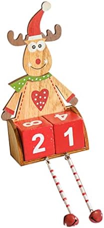 Най-близкият Коледен Обратното Броене Дядо Адвент Календар Коледна Украса Дървена Селска Къща на Селски Знак на Коледно Парти