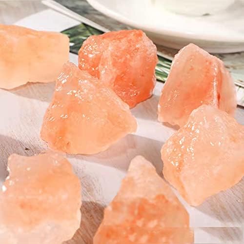Камъни от гималайской розова кристална сол RCSTONE 1,18-1,97 инча, Парчета гималайской Розова сол тегло 0,22 Килограма за лампи от сол камък, Сол и бижута M33