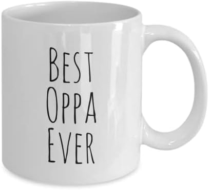 Най-добрата Кафеена чаша Oppa Някога, Корейската Идея за подарък Старши Брат от сестра, Керамични Бяла на 11 грама или