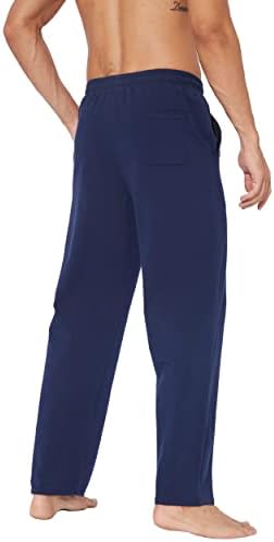 Мъжки Памучни Панталони за Йога XELORNA, Спортни Панталони с Еластичен Ластик в областта На Талията на Панталоните