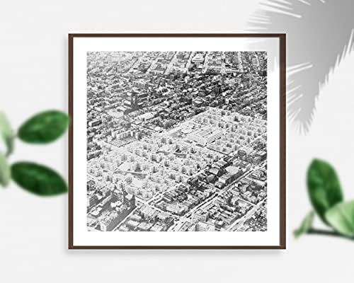 Снимка 1939 г. Williamsburg houses, Бруклин, Ню Йорк Гледка от птичи поглед на новата Williamsburg Houses, жилищен комплекс с ниски наеми плащане в Бруклин, Ню Йорк, щата Ню Йорк. Местопол
