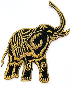 Ивици във формата на Слон от Тайланд, Бродирана Апликация, Пришитая Желязо Нашивка за Сака, Чанти, Шапки, Деним