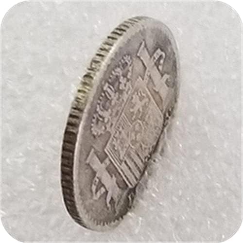 Старинни Занаяти Пуерто Рико 1896 Чуждестранна Възпоменателна Монета Сребърен Долар