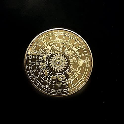 Метална Възпоменателна Монета Дванадесет Щастливи Златни Монети На Съзвездието Възпоменателни Монети Паметник Монети