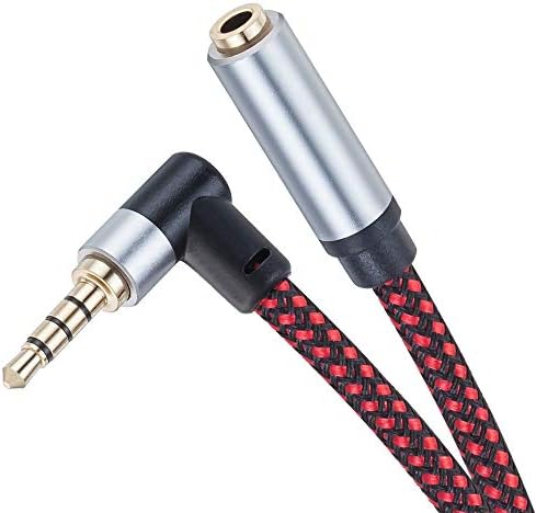 Удлинительный кабел за аудиомикрофона 3 метра, 90 градуса TRRS 3.5 мм Aux Удължител за слушалки 4-Щифта конектор удължителен кабел Стерео между мъжете и жените Сплетен Ка?