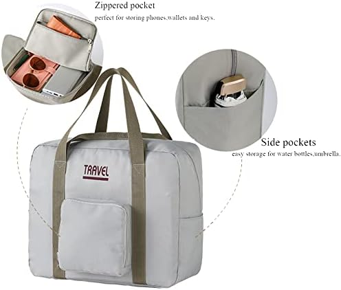 Сгъваема Пътна спортна чанта, Лека Водоустойчива сгъваема спортна чанта-тоут, чанта за носене, чанта за почивните дни,