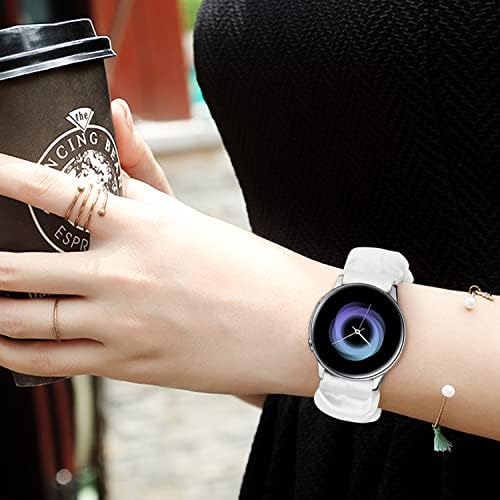 Каишка за часовник с гумена лента 20 мм за жени, който е съвместим с Samsung Galaxy Watch Active 2 44 мм 40 мм /Active 40 мм/