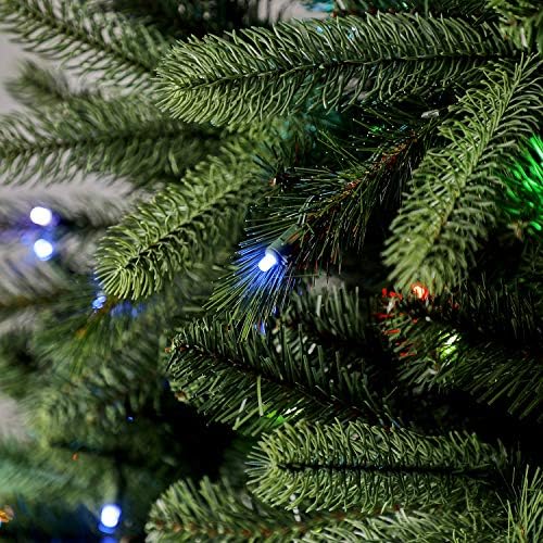 Изкуствена Коледна елха в Евъргрийн Класика Washington Spruce С Предварителна подсветка, 7,5 метра, Зелена