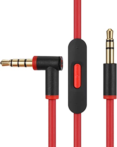 KUJOBUY Преносимото аудио кабел Кабел Кабелът е Съвместим със Слушалки Studio Solo Pro Wireless Executive с вграден микрофон