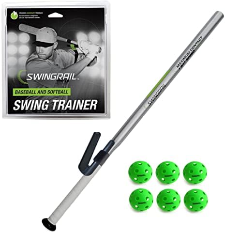 Тренажор за рока бейзбол и софтбол SWINGRAIL + Тренировочная Бита Speed Stick + 6 Найлонови Тренировъчни топки