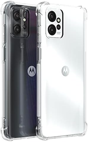 Калъф Cresee за Motorola Moto G Power 5G 2023, Прозрачен Калъф с Повишено Ъгъл броня, Монтиране устойчив на удари