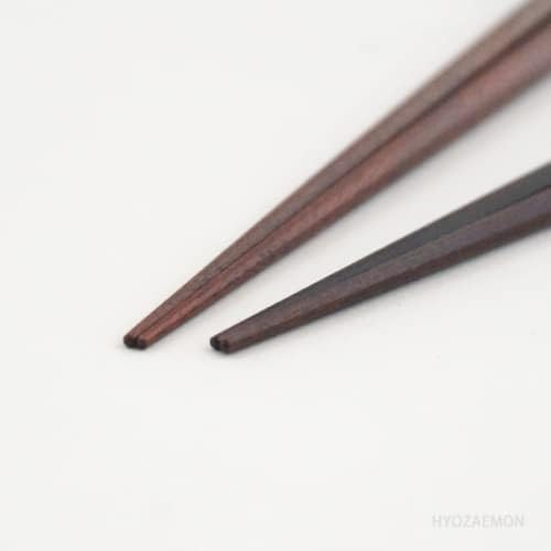 Комплект от пръчки за хранене Hyozaemon Kumea-hachikaku-iki L/M (пръчици за ядене: 24 см x 1, 22 см x 1, кутия)