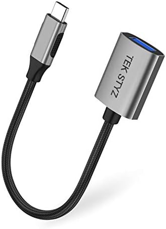 Адаптер Tek Styz USB-C USB 3.0 е обратно Съвместим с вашия преобразувател LG 14T90Q-K. AAB7U1 OTG Type-C/PD за мъже и USB 3.0 за жени. (5 gbps)