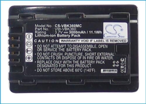 Cameron Sino Нов взаимозаменяеми батерия с капацитет 3000 mah за Panasonic HC-V10, HC-V100, HC-V100M, HC-V500, HC-V500M,