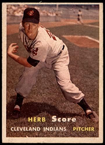 1957 Topps # 50 Херб Вкара Кливланд Индианс (бейзболна картичка) ДОБРИ индианците