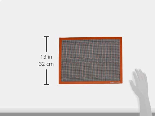 Силиконов подложка за печене эклеров Commercial с незалепващо покритие, за многократна употреба, лесно моющийся, 15,7 x 11.8
