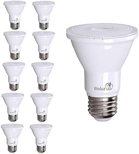 Bioluz LED 20 Опаковки led лампи PAR20 90 CRI 5,5 W = 75 W, работа на смени Точков лампата 3000 До, Меко Бял, E26, на ъгъла на лъча 40 градуса, е в списъка на UL, и заглавието на 20