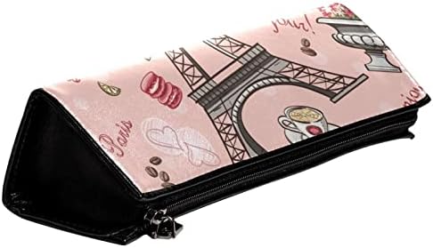 TBOUOBT Козметични Пътни Чанти, Косметичка, Косметичка за Тоалетни принадлежности, Effiel Tower Франция Розов