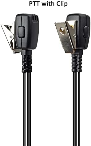 HYS 1 Жични слушалки-лигата на Ушна контур със слушалки-втулки, с вграден ПР микрофон за водоустойчиви Yaesu Vertex VX-6R VX-7Д VX-127 VX-170 за Alinco DJ-P22 DJ-P221 с плосък конектор преносим