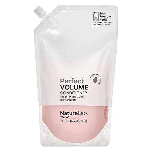 NatureLab. TOKYO Perfect Volume Conditioner: Екологичен пакет за презареждане: Лек балсам за коса, придающий обем и придающий обем плосък, тънък или застой на косата I 22,9 течни унции / 680
