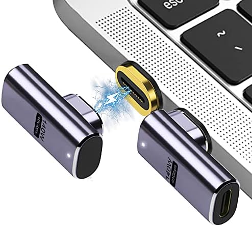 Магнитен адаптер YANGTAO C USB към USB C 24-пинов конектор Type C Подкрепа за зареждане на USB4.0 PD 140 W USB4 40 Gb/s Пренос на данни при видеовыходе 8K Съвместимост с iPhone Таблица Повече у?