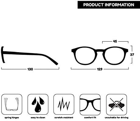 OPULIZE Дзен 3 Опаковки Очила за четене Черно, Светло-Тъмно-Кафяв Малки Мъжки и Женски RRR24-11T2