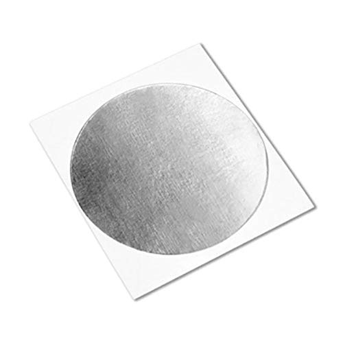 Кръг 3 М 427-0,375 -2000 Лъскава Сребриста алуминий / акрил тиксо с подплата от алуминиево фолио - Работна температура 65-300 градуса по Фаренхайт, Кръгове с диаметър 0,0046 (опак