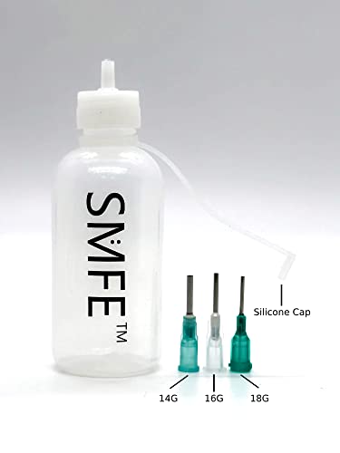 Прозрачен гелевый лепило Aleene (4 унции) Прозрачен с помощта на шишета за изстискване SMFE с топчета игли с различни размери