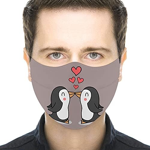 Персонални Множество защитно Облекло Тъканни Маска на Поръчка Сладка Двойка Животни Карикатура Пингвин Подарък на Мъжа