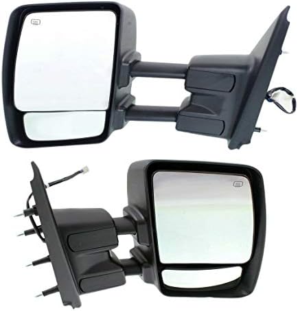 SCKJ Комплект от 2 буксировочных огледала Хранене, Съвместими с леви и десни