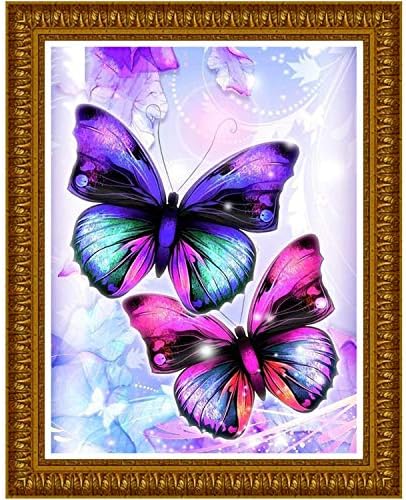 5D САМ Пеперуда Пълна Тренировка Планински Кристал Diamond Художествена Живопис Комплекти за Възрастни
