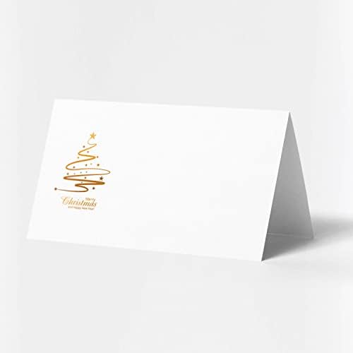 Коледни картички (3,5 x 2 инча) 25 бр., указателни Табели с имена за Коледно парти, Картички с имена за сядане, Етикети за