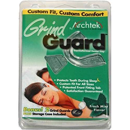 Archtek Inc Стоматологичен тава Archtek Grind Guard с футляром за съхранение, С вкус на мента - 2 броя, 2 броя