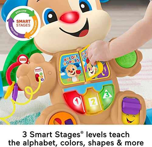 Детски проходилки Fisher-Price Смейся и да учат и Музикална Образователна играчка с Обучение на съдържанието Smart Stages и Подаръчен комплект за детски играчки с играчка за ?