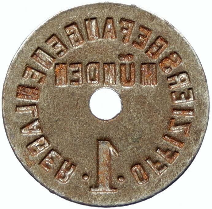 1914 DE ГЕРМАНИЯ 1914-18 военнопленный на Първата световна война Първата световна война M монета е Добра