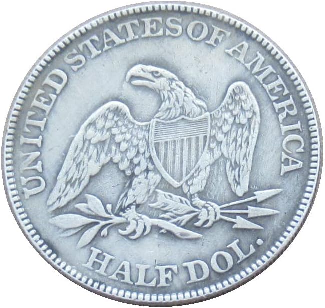 Възпоменателна Монета-Копие на Знамето на САЩ в Полдоллара 1839 г. с Посеребренным покритие