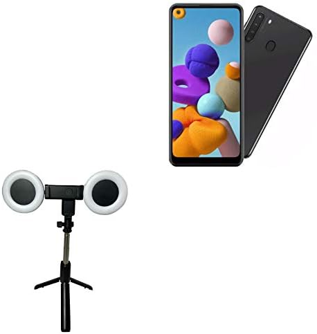 Поставяне и монтиране на BoxWave Съвместим с Samsung Galaxy А21 (поставяне и монтиране на BoxWave) - RingLight SelfiePod,