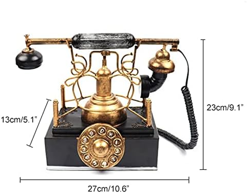 MYAOU Класически Бутон телефон в Ретро стил, Отточна тръба на шарнирна връзка Телефон, Традиционна Мелодия на звънене,
