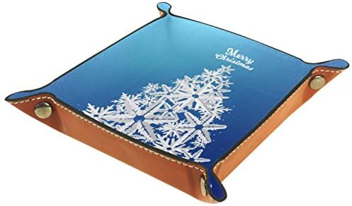 Lyetny Вырезанная От Хартия Снежинка Коледно Дърво Органайзер Тава Кутия За Съхранение на Нощни Caddy Тенис на Тава Чантата