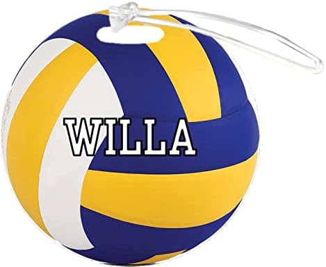 Волейболно Вила Потребителски Етикет за багаж чанта от 4-инчов пластмаса, подсилена С добавянето на всички