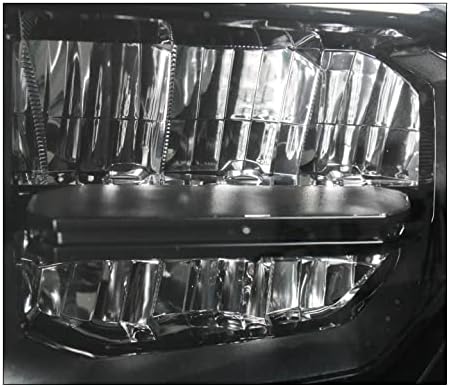 ZMAUTOPARTS Изцяло led Светлини Лампа Черно с 6Бял DRL е Съвместим с 2014-2017 Toyota Tundra Limited/SR/SR5