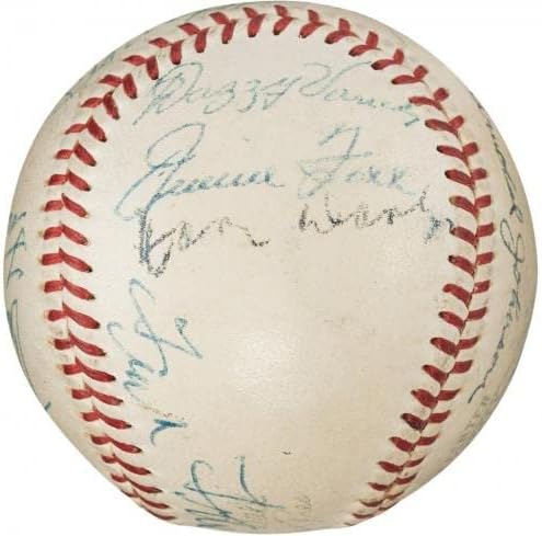 Президентът Хари Труман Тай Коб Джими Фокс Tris Говорител Подписа Бейзбол бейзболни топки с ДНК-Автографи на PSA