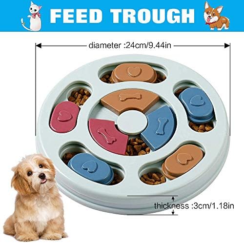 Играчка-Пъзел игри за големи кучета Умните кучета, Захранващи Лакомство за куче кученца за повишаване на IQ Малко Куче, Интерактивна