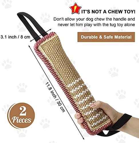 Saintrygo, 2 броя, играчки за теглене на въже, Възглавница за Хапка за Дресура на кучета, Играчка за ухапване от Зебло, Интерактивни играчки със Здрава дръжка за Теглене н