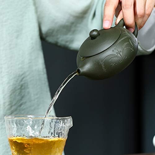 WIONC Кунг-Фу Чай Гърне Лилава Глина Xishi Чайник, Ръчна изработка Чайник за Чай Набор от Подаръци 170 мл