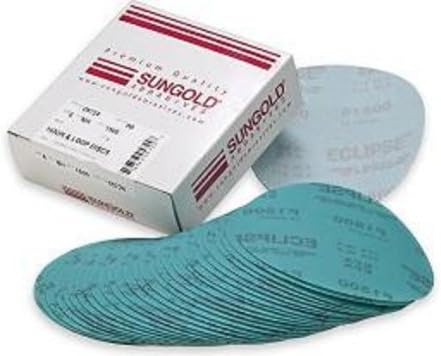 Шлифовъчни дискове Sungold Abrasives 74567 5-Инчов без дупки с шкурка 100 Eclipse Film, с куки и вериги, 20 бр.