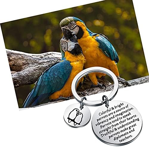 Папагал бобауна Ключодържател с образа на Попугайчика Cockatiel Bird Бижута Цветни и ярки Папагали Източник на Жизнеността