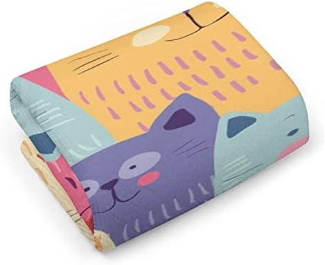 Цветастое Кърпа за лице Cats Кити Премиум-Клас, Кърпа за миене на съдове, Кърпа за спа центъра на Хотела и Баня