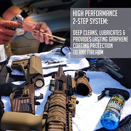 Въртоп Armory Advanced Gun Cleaner & CLP + Kit - Почиства, смазва и предпазва Целевата трайна формула - Технология нанопокрытия - Ветеран, собственост на бивш морски котка САЩ.